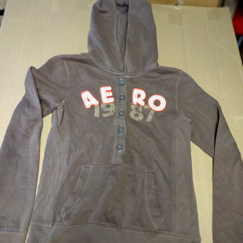 Aeropostale junior sm 5button hoodie read discript